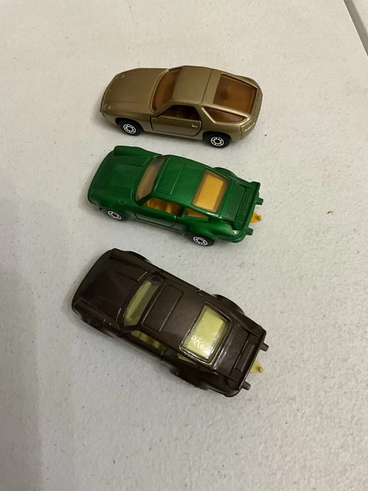 Lote de 3 coches Matchbox vintage años 70 Porsche Turbo Porsche 828 Foto 2 de 4