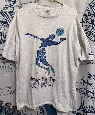 Vintage 90s Nike Just Do It Volleyball Graphic T-Shirt Mens XL