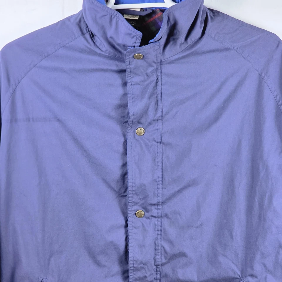 Chaqueta de golf Wilson para hombre grande azul cremallera completa manga larga cortavientos  Foto 2 de 4