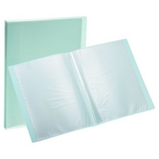 9x12" Binders with Plastic Sleeve, 2Pcs 30 Pocket File Protector, Green