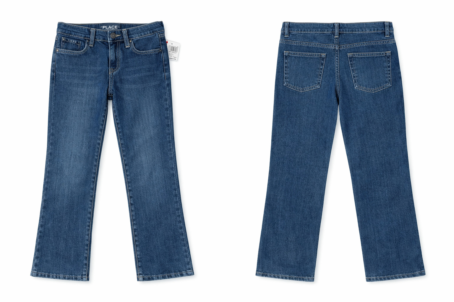 Size 10 Dark Wash Semi-cut Denim Nwt