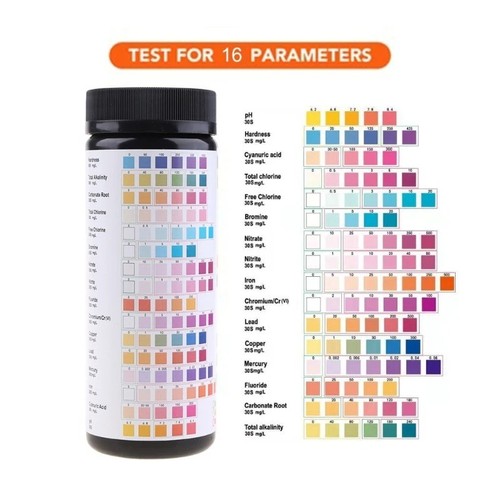 Total Water Hardness Test Strips Kit x 50 Drinking Water Softener Testing Setup - Picture 2 of 10