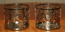 Bath & Body Works Holiday Snowflake Candle Holder - Christmas - Set of 2