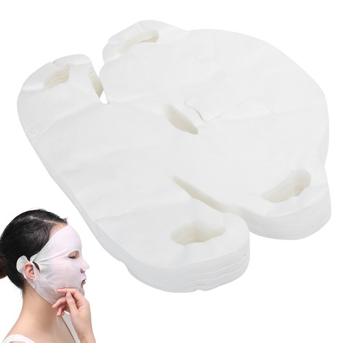 100Pcs Usa E Getta Maschera Viso Carta Cotone Fai-da-te Viso Cura Della Pelle Ac - Foto 8 di 12