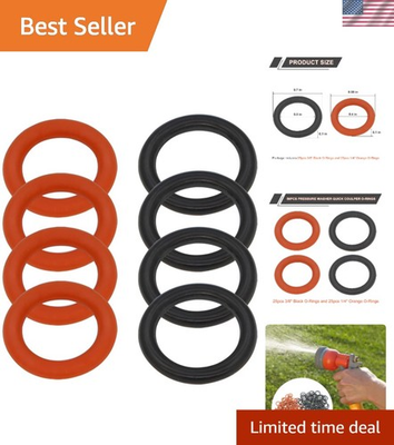 #ad #ad 50 Pack 4quot; amp; 3 8quot; Pressure Washer Quick Coulper Colored O Rings2525 Pack ... $15.73