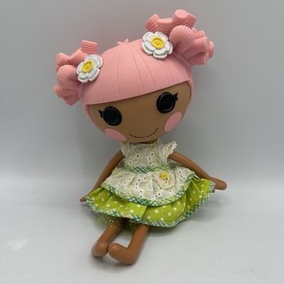 LALALOOPSY 12  Hard To Find Blossom Flowerpot Pink Hair Doll Daisy Bows No Shoes