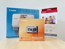 Canon PowerShot A470 Digital Camera Selphy CP760 Compact Digital Printer Bundle