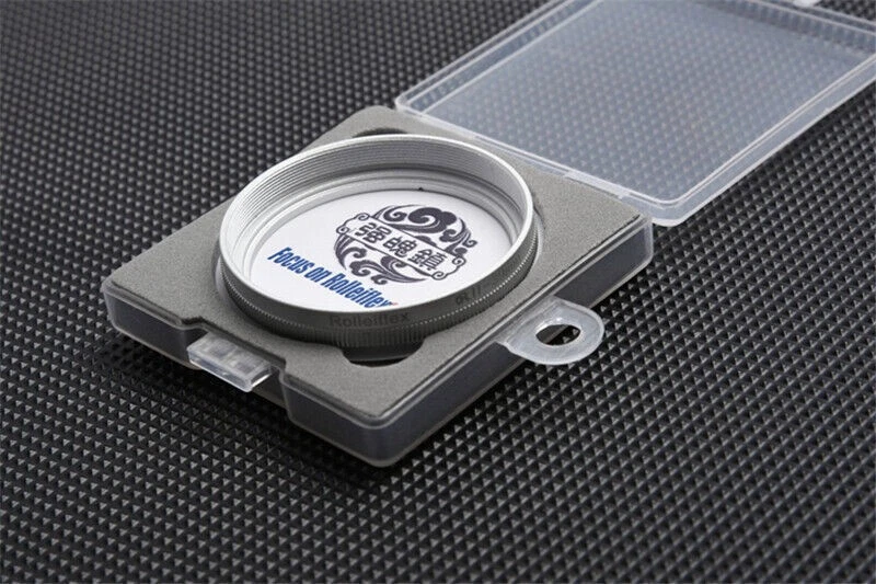 For Rolleiflex Rolleicord Bay I/II/III UV Lens Filter Silver Black Adapter Ring - Image 3 of 4