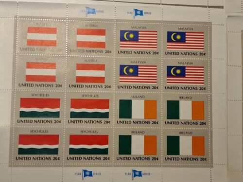 UN New York 1982 - Flags-Series of 4 KLB MNH Ideal Christmas Gift - Picture 2 of 5