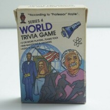 According To Professor Hoyle s World Trivia card Game Series 4. Vintage 1984