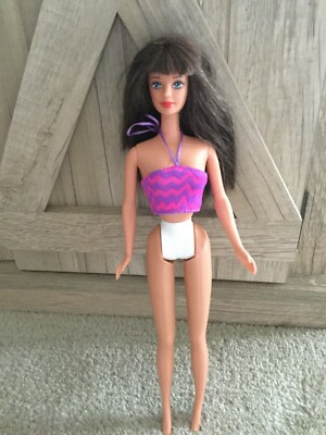 2001 Mattel Barbie JAM N GLAM #50257 Barbie Doll Reversible Top Only Purple Colo