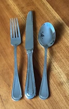 Wallace CONTINENTAL BEAD  18/10 Stainless Beaded Flatware Glossy  China- Choice