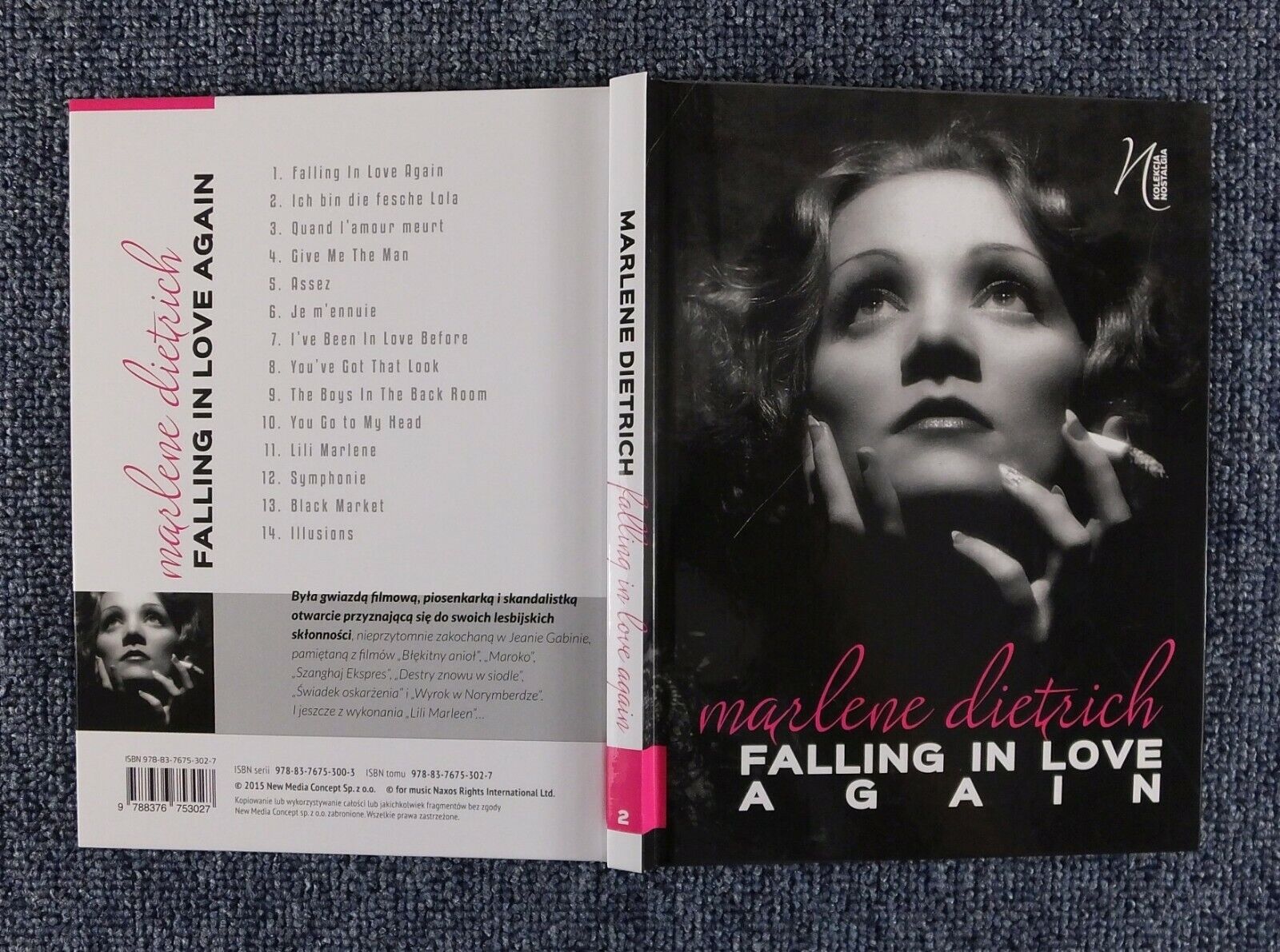 MARLENE DIETRICH Falling In Love Again book Poland 2015 by Andrzej