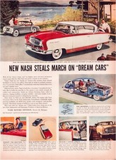Print Ad Nash 1955 Swift Line Full Page Large Magazine 10.5"x13.5"