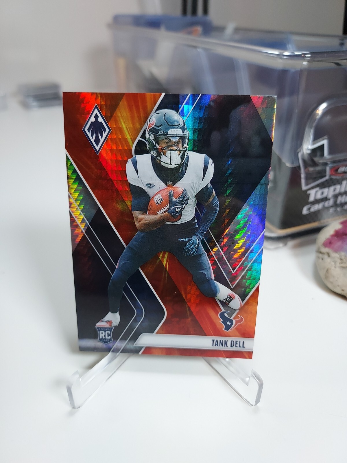 Tank Dell /340 Rookie Houston Texans Fire Burst 2023 Panini Phoenix #135