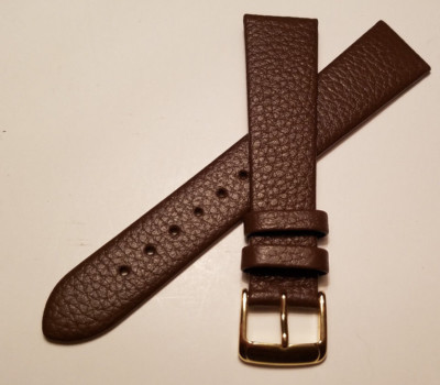 19 mm VINTAGE 1960 s  LUXURY SPEIDEL GENUINE LEATHER  MEN'S BROWN WATCH BAND NOS