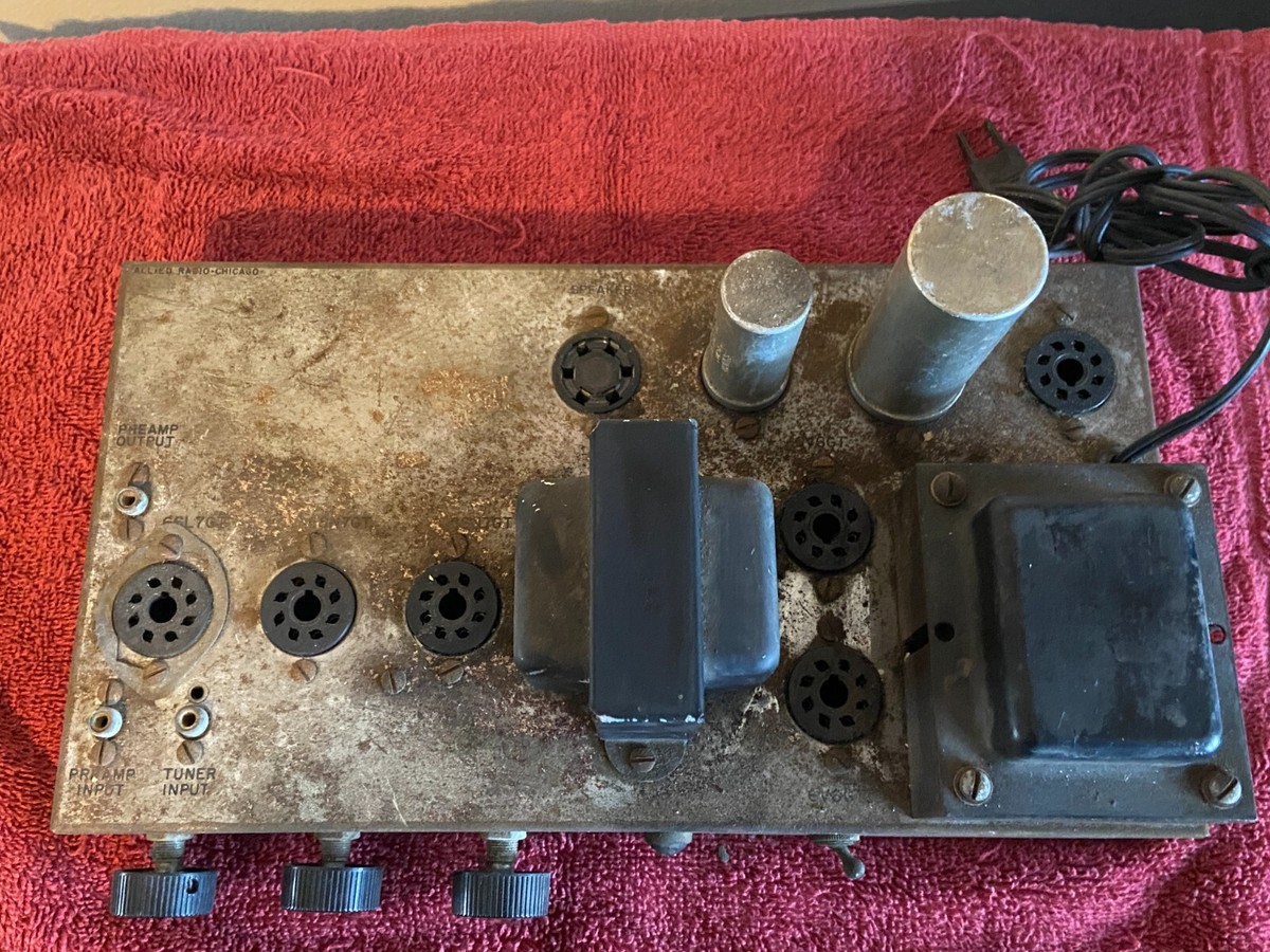 Vintage 1956 Knight Tube Amplifier 6V6 Mono Integrated Amp 3