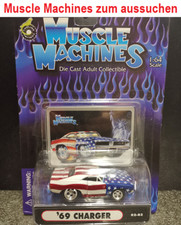 MUSCLE MACHINES 1:64 Modellauto USA Die Cast Adult Collectible zum aussuchen Neu