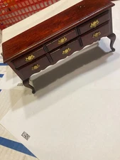 CONCORD DOLLHOUSE  MINIATURE  NICE BURGUNDY BUFFET CABINET #898, M/OB, NICE!!