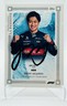 F1 GUANYU ZHOU SIGNED TOPPS ECCELLENZA TRADING CARD /49