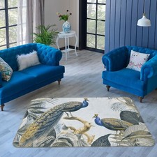 3D Peacock Leaf ZHUA13 Game Non Slip Rug Mat Photo Carpet Andrea haase Zoe