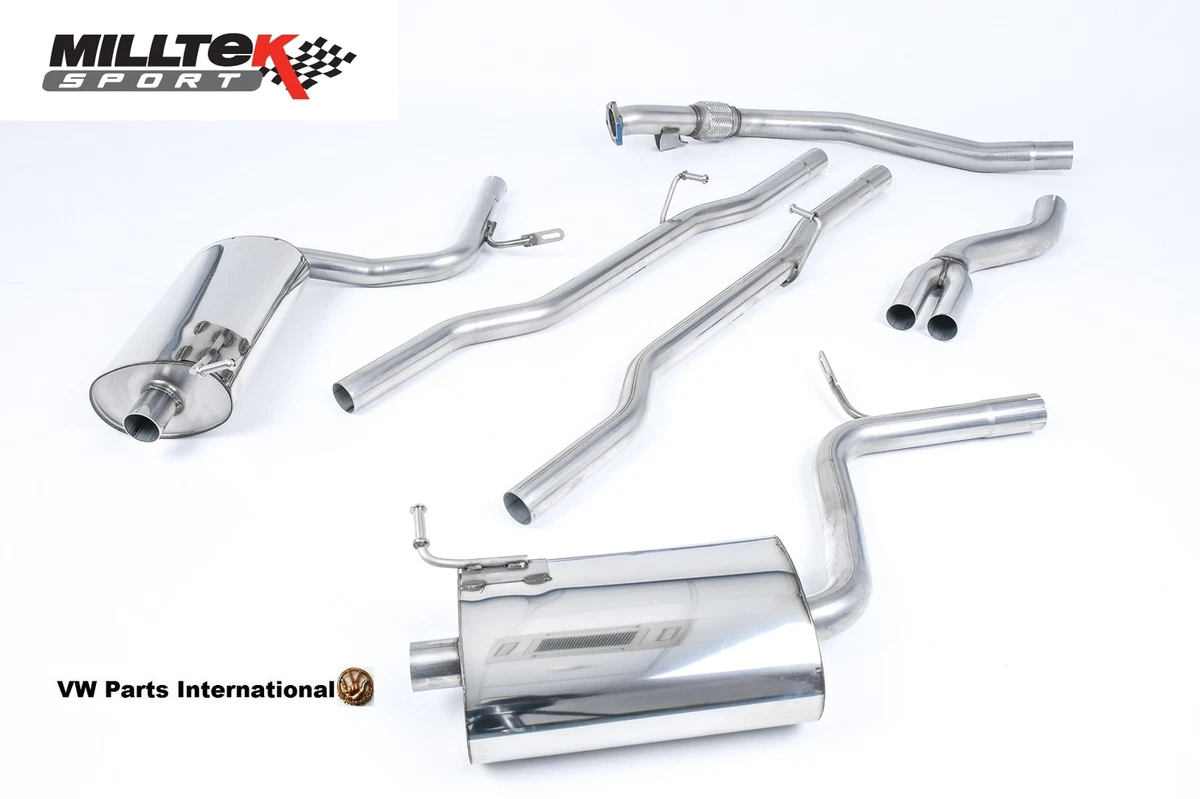 Audi A4 1.8 T Quattro Milltek Sport Performance Non Res Cat Back Exhaust System