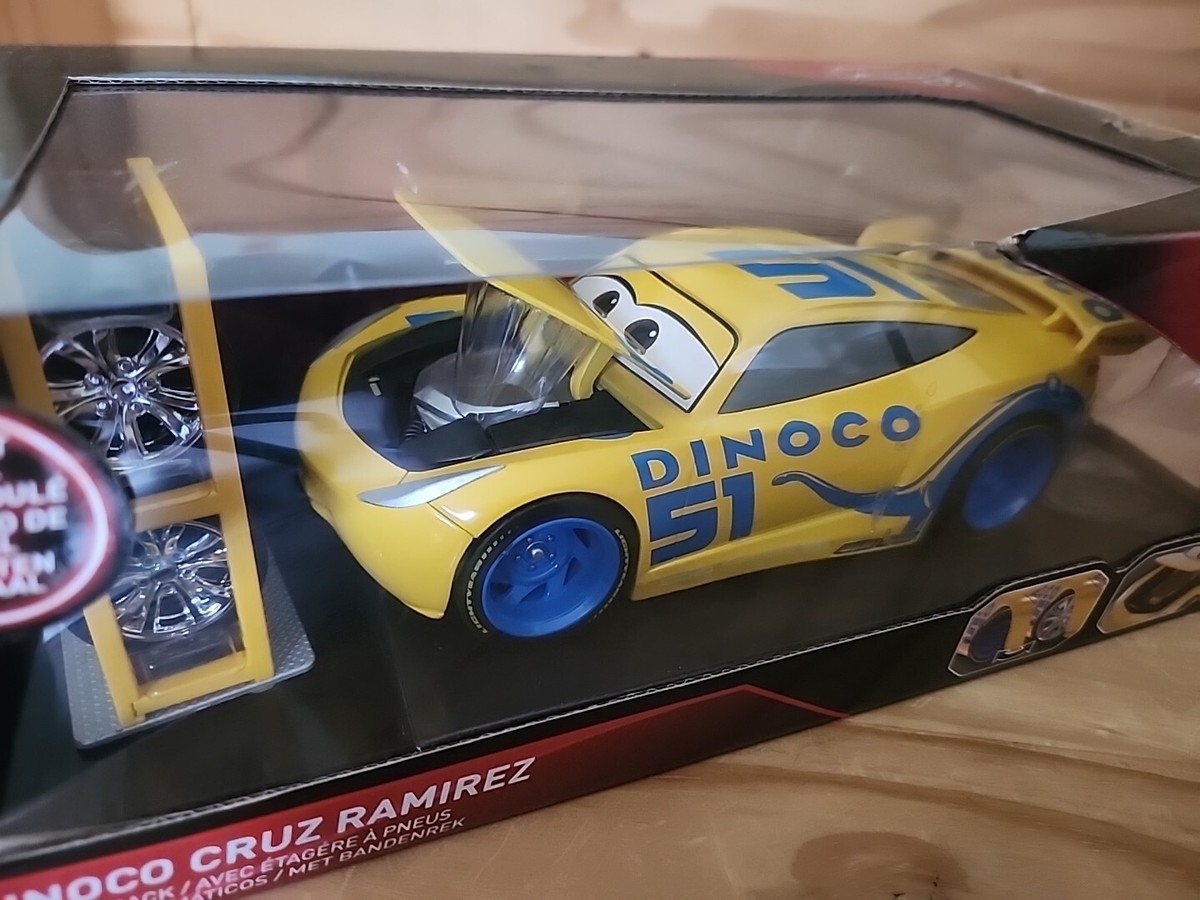 Disney Pixar Cars 3 - 1/24th Scale Jada Dinoco Cruz Ramirez w/Tire