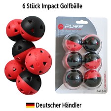 P2I Impact Golf Airflow &Uuml;bungsb&auml;lle - 6 St&uuml;ck - Indoor Schwungtraining Airballs