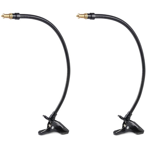 2x Studio Light Stand Clamp Clip Flex Arm 1/4" Screw Reflector Camera