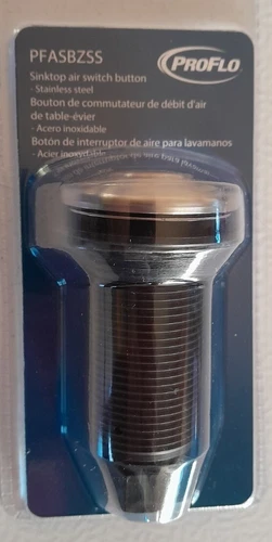 PROFLO PFASBZSS 3.5 Inch Sinktop Air Switch Button, Stainless Steel Sealed - Picture 3 of 4