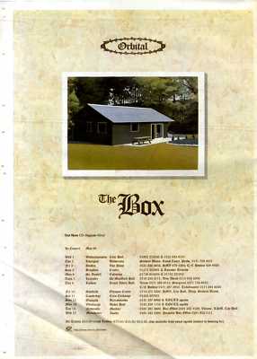 F9 PICTURE SIZE ADVERT 15X11 ORBITAL : THE BOX TOUR DATES