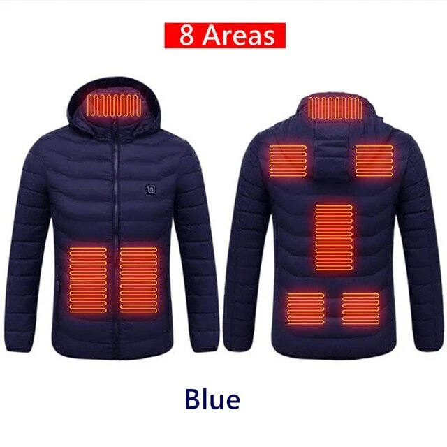 Chaqueta TÉRMICA Calefactable De Hombre Con Capucha Calentador Eléctrico | eBay