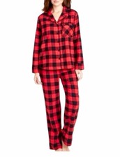 Wondershop Women's Holiday Buffalo red Check Plaid Flannel Pajama Set Sz XXL