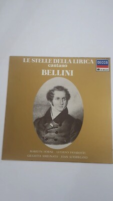 Le Stelle Della Lirica Cantano BELLINI LP Decca UK Luciano Pavarotti