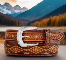 Tony Lama CLAYTON USA Belt     Size 46 C42754 List 56 NWT