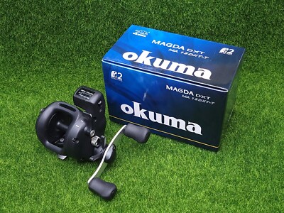 Okuma Magda Pro DXT 5.1:1 Levelwind Line Counter Star Drag RH Reel - MA-15DXT-T