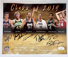 2019 Basketball HOF Class signed 8x10 Weatherspoon Paul Westphal Jack Sikma JSA