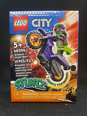 Lego 60296 2021 City STUNTZ Wheelie Stunt Bike Adventure Motorcycle NISB Retired