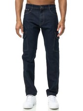 Herren Jeans Hose Regular Cargo Hose Gerades Bein  Übergröße Freizeithose Arbeit