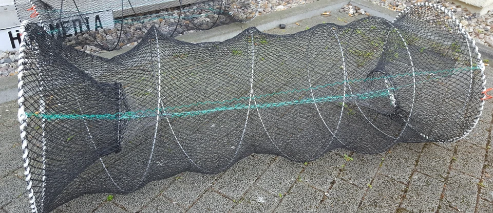 LINEAEFFE Berufsfischei Reuse 45X 110cm Aalreuse Karpfen Krebs Köder Köderfisch Weissfisch