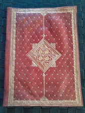 COUVRE LIVRE ANCIEN EN CUIR /