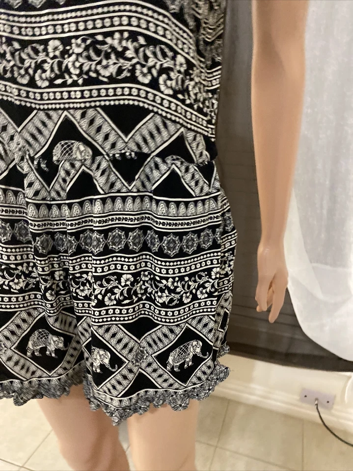 Forever 21 подростков большой/L черный/белый эластичный пояс Детский комбинезон - Изображение 2 из 4