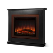 Devanti Electric Fireplace Mantel Portable Wood Heater 3D Flame Effect 2000W