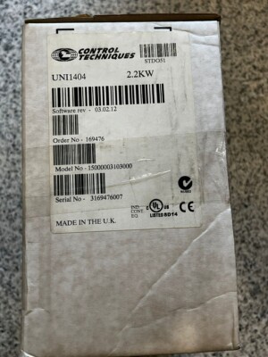 Control Techniques Emerson UNI1404 2,2kW UNI 1404 SV 03.02.12 Unidrive 316947600