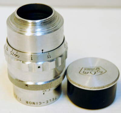 Objectif Berthiot 75mm F/2.5 Télécinor, Monture C Pour Caméra 16mm, Numéro 853933