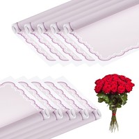 Blumenverpackungspapier 10 Blatt, Wasserdicht, Diy Hochzeit Fest, Lila