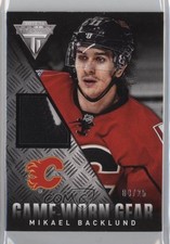 2013-14 Panini Titanium Game-Worn Gear 4/25 Mikael Backlund #GG-MBA Patch 0c3