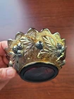 Nice Purple Northwood Carnival Glass Acorn Burrs Berry Bowl