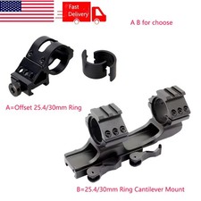 One Piece Scope 1"/30mm QD Cantilever Mount/45 Degree Offset 1" 30mm Ring Mount