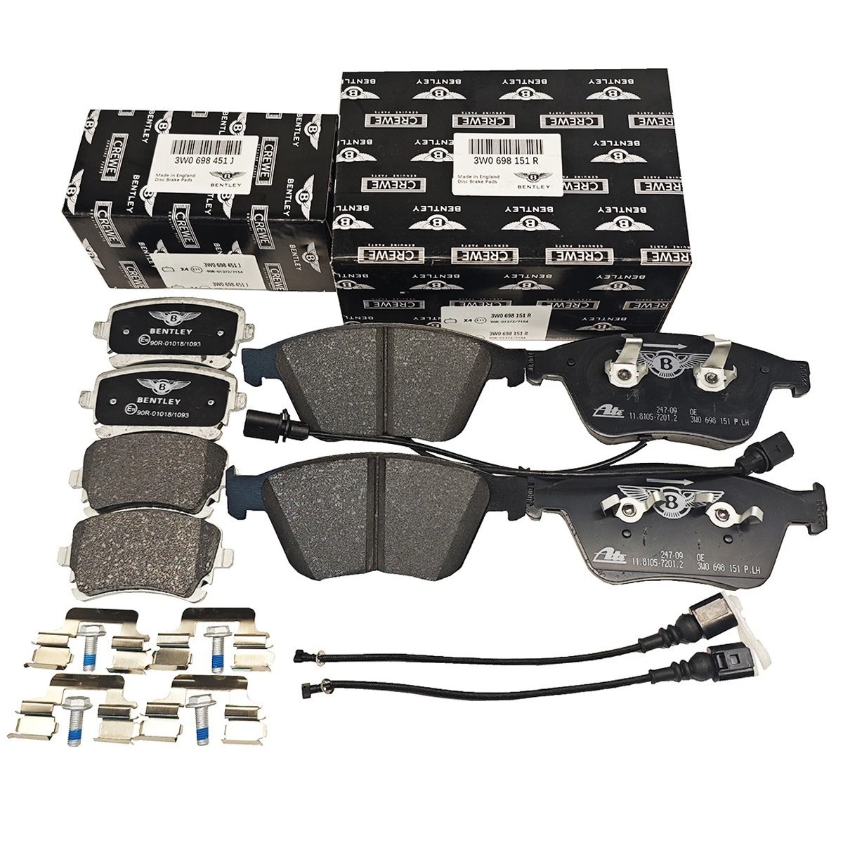 NEW Front Rear Brake Pads for Bentley Continental GT GTC Flying Spur 2004-17